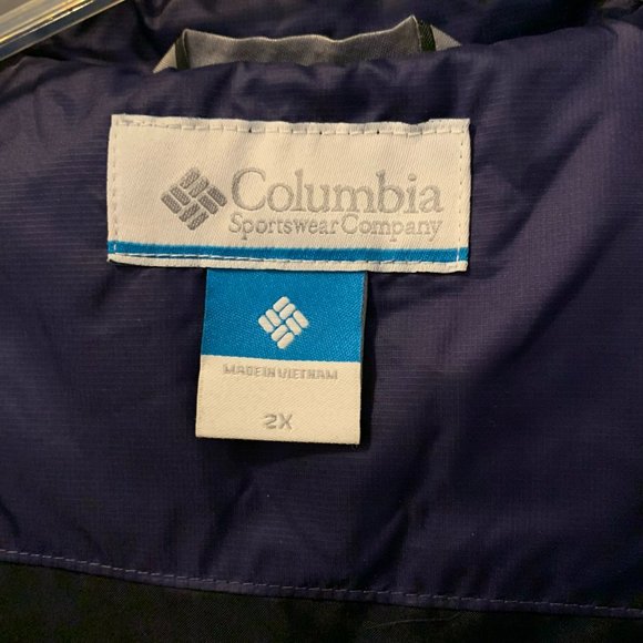 Columbia Powder Pillow Hybrid Puffer Jacket Purple Coat Women’s Size 2X EUC - Picture 5 of 6